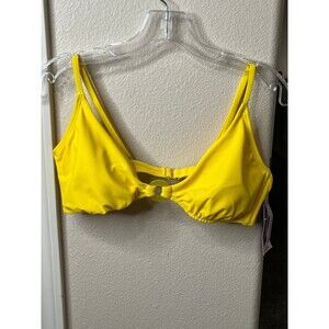 Women’s Yellow Bikini Top Swimwear Size XL #230